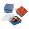 Bel-Art Polypropylene Freezer Box;For 1.5-2ML Micro Tubes/Cryo Vials, 81 Places (Pack of 4)